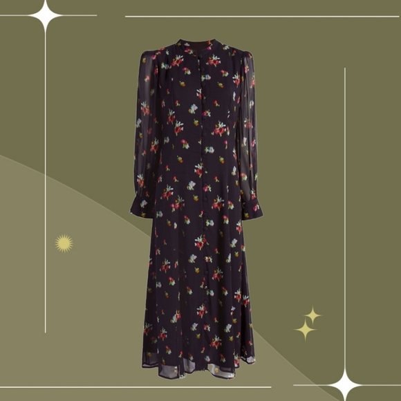 Hill House Dresses & Skirts - 🍋✨ NWT Hill House Cindra Dress In Black Ikat Floral Size XL
